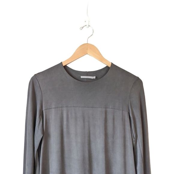 COS Grey Long Sleeve Modern Shift Dress Women’s S Minimalist - Picture 4 of 9